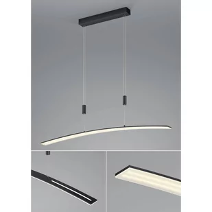 Żyrandol LED Dual z żelaza, czarny, CCT - Lampy sufitowe - miniaturka - grafika 2