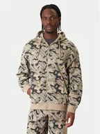 Bluzy męskie - Guess Bluza Z6RQ04 K9YI1 Beżowy Regular Fit - miniaturka - grafika 1