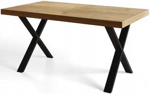 Stół rozkładany 180/280 Loft metalowe nogi X - Stoły - miniaturka - grafika 1