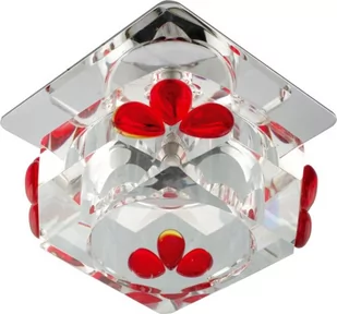 Candellux Podtynkowa halogenowa OPRAWA sufitowa OCZKO SK-49 2217683 Chrom czerwony - Lampy sufitowe - miniaturka - grafika 1