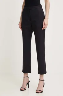 Calvin Klein spodnie damskie kolor czarny proste high waist K20K206885 - Spodnie damskie - miniaturka - grafika 1