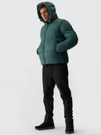 Kurtki męskie - 4F Kurtka puchowa z syntetycznym wypełnieniem męska - zielona XXL - miniaturka - grafika 1