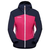 Kurtki i kamizelki sportowe damskie - Kurtka damska Mammut Taiss IN Hybrid Hooded Jacket Women Rozmiar: L / Kolor: różowy - miniaturka - grafika 1
