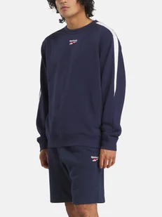 Bluza bez kaptura męska Reebok Ri Cross Check Crew 100215504 M Granatowa (1200161370724). Bluzy bez kaptura męskie - Bluzy męskie - miniaturka - grafika 1
