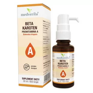 Beta-karoten CaroCare  prowitamina A 30ml/600k MEDVERITA - Witaminy i minerały Beta-karoten CaroCare  prowitamina A 30ml/600k MEDVERITA - Witaminy i minerały - miniaturka - grafika 1