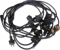 Lampy ogrodowe - Masterled Girlanda sieciowa ogrodowa sznur z oprawkami E27 na 230V Girlanda sieciowa ogrodowa sznur z oprawkami E27 na 230V - miniaturka - grafika 1