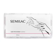 Sztuczne paznokcie i akcesoria - Semilac Slim Tips System tipsy do przedłużania paznokci Almond 240 szt - miniaturka - grafika 1