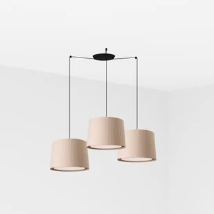 Lampa wisząca SAMBA 3L czarny/beżowy - Lampy sufitowe - miniaturka - grafika 1
