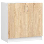 Szafki kuchenne - Dolna Szafka Pod Zlewozmywak 80 Cm Dąb Sonoma D7-N32 - miniaturka - grafika 1