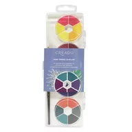 Farby i media malarskie - Creadu, Zestaw temper farb transparentnych z pędzelkiem 24 elementów - miniaturka - grafika 1