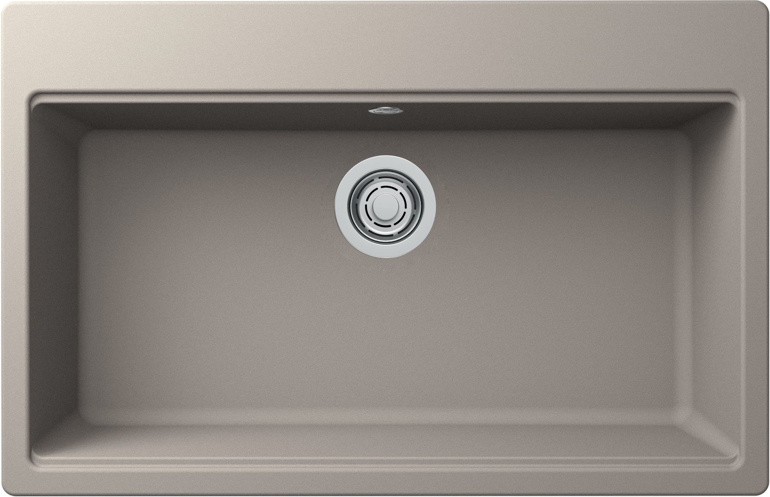 ELLECI Zlew TIME 130 tortora (G43) GRANITEK (LG213043FIXCI)