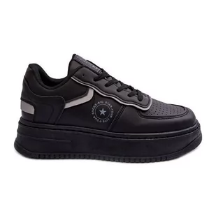 Damskie Buty Sportowe Sneakersy Big Star MM274232 Czarne - Sneakersy damskie - miniaturka - grafika 1