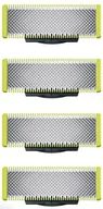 Akcesoria i części do maszynek do golenia - 4 Ostrza wymienne do golarki Philips OneBlade QP230/50 4 szt green - miniaturka - grafika 1