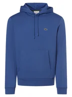 Bluzy męskie - Lacoste Męska bluza z kapturem Mężczyźni Materiał dresowy niebieski jednolity, 4 - miniaturka - grafika 1
