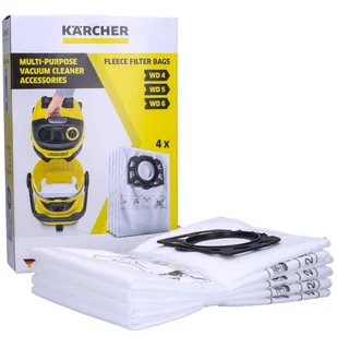 KARCHER Flizelinowe torebki filtracyjne 2.863-006.0 - Akcesoria do urządzeń czyszczących - miniaturka - grafika 5