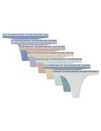 Majtki damskie - Women'secret Pack 7 Stringi bawełniane Logo, Białe tło, XL - miniaturka - grafika 1