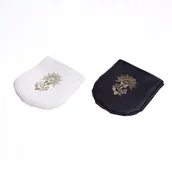 Różańce - Etui na rzep ekoskóra białe czarne czarne różaniec - miniaturka - grafika 1