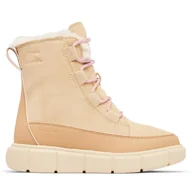 Buty dla dziewczynek - Śniegowce Sorel Explorer™III Lace Wp 2088511327 Zielony - miniaturka - grafika 1