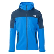 Bluzy sportowe męskie - Męski Softshell THE NORTH FACE M DIABLO SOFTSHELL DETACHABLE HOOD NF0A7ZFSOFX1 – Niebieski - miniaturka - grafika 1