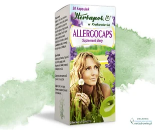 ALLERGOCAPS- pachnotka zwyczajna HERBAPOL 30 sztuk - Leki na alergię - miniaturka - grafika 1
