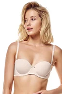 Biustonosze - Bardotka Henderson Raff 23446 beżowy - miniaturka - grafika 1