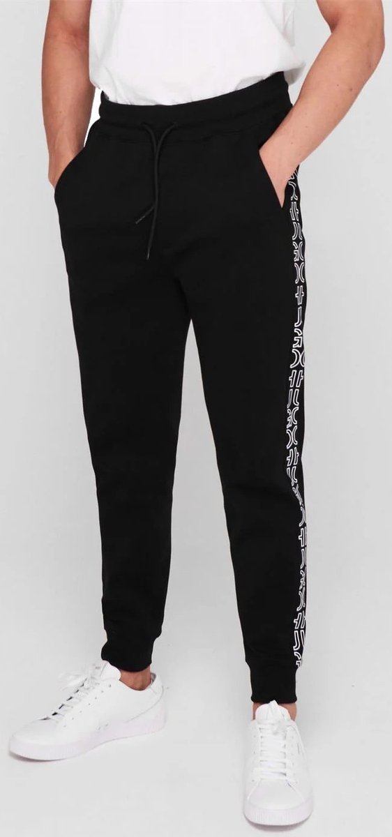 Dresy HUGO BOSS spodnie dresowe męskie sportowe czarne bawełniane r. M