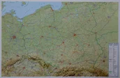 Atlasy i mapy - Polska mapa ścienna plastyczna 1:800 000 - Księgarnie ArtTarvel.pl: KRAKÓW - ŁÓDŹ - POZNAŃ - WARSZAWA Global Map - miniaturka - grafika 1
