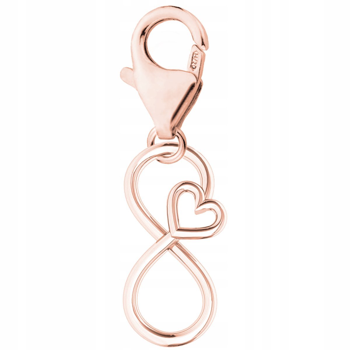 Zawieszka Pozłacana Symbol Nieskończoności Znak Nieskończoność SREBRO 925