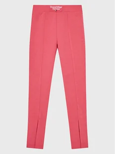 Tommy Hilfiger Legginsy Graphic KG0KG07062 M Różowy Slim Fit - Legginsy - miniaturka - grafika 1