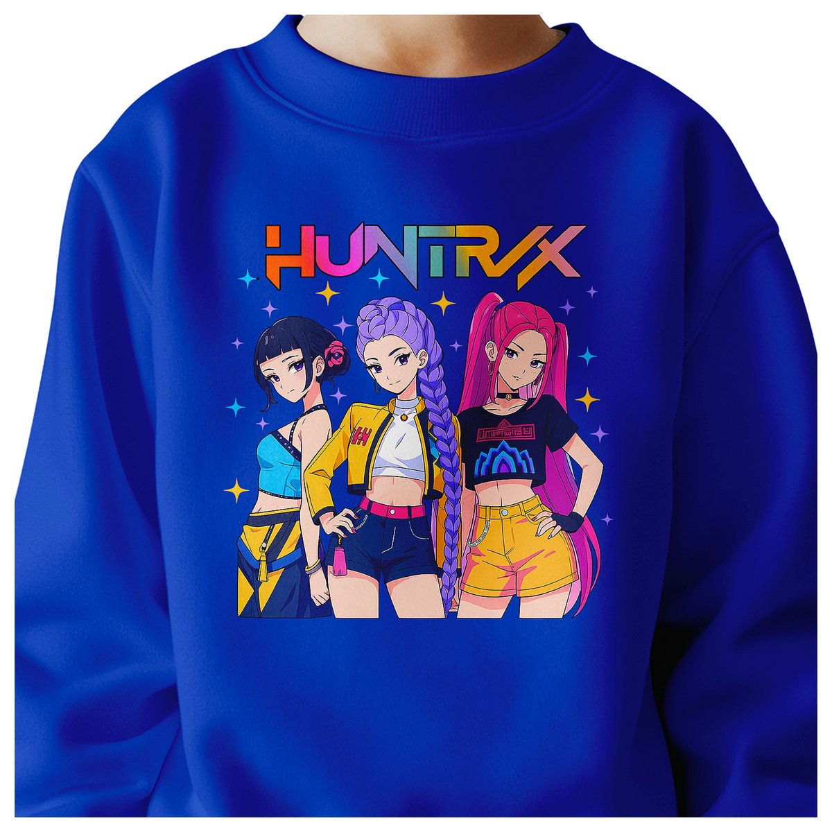 BLUZA DZIECIĘCA KPOP DEMON HUNTERS HUNTRIX 104 BAWEŁNIANA JAKOŚĆ