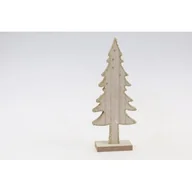 Ozdoby bożonarodzeniowe - Dekoracja drewniana choinka 7,5 x 3 x 19 cm - miniaturka - grafika 1