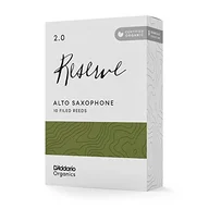 Akcesoria do instrumentów dętych - D'Addario Organiczny Rezerwat Alto Stroiki Saksofonowe - stroiki Sax - Pierwsza i jedyna trzcina organiczna - 2.0 Siła, 10 opakowań - miniaturka - grafika 1