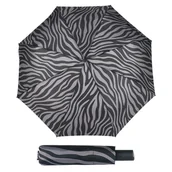 Parasole - Parasol damski Knirps A.200 Zebra Black automatyczny składany - miniaturka - grafika 1