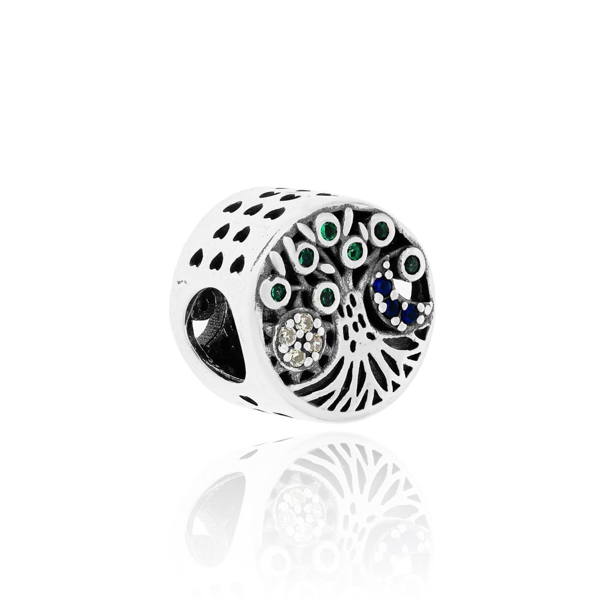 Srebrna zawieszka do bransoletki drzewko pr.925