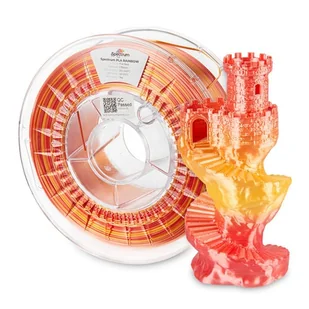 Spectrum 3D filament, PLA Silk Rainbow, 1,75mm, 1000g, 81017, fire-red - Filamenty i akcesoria do drukarek 3D - miniaturka - grafika 1