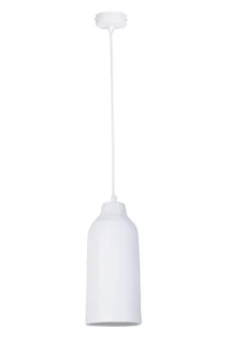 Biała, ceramiczna lampa wisząca do kuchni SIG 41378 z serii NORA - Lampy sufitowe - miniaturka - grafika 1