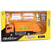 Samochody i pojazdy dla dzieci - Śmieciarka + znaki drogowe + pachołki - Daffi - miniaturka - grafika 1