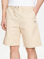 Spodenki męskie - Champion Szorty materiałowe 217239 Beżowy Relaxed Fit - miniaturka - grafika 1