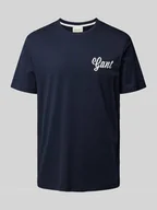 Koszulki męskie - T-shirt z nadrukiem z logo - miniaturka - grafika 1