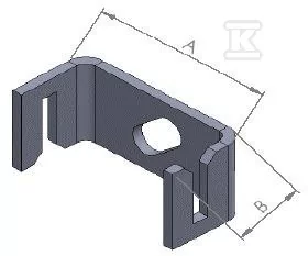 Uchwyt do bednarki typu U, Bmax=30 mm - Piorunochrony - miniaturka - grafika 1