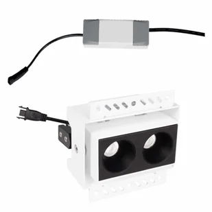 Lampa podtynkowa z modułem LED i zasilaczem Modular H180.06 + HM180 2L + HT180 6W ON/OFF Maxlight LED 6W 3000K czarna biała - Lampy ogrodowe Lampa podtynkowa z modułem LED i zasilaczem Modular H180.06 + HM180 2L + HT180 6W ON/OFF Maxlight LED 6W 3000K czarna biała - Lampy ogrodowe - miniaturka - grafika 1