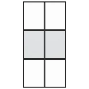 Drzwi przesuwne, czarne, 102,5x205cm, szkło hartowane aluminium 8721012120464 - Drzwi wewnętrzne - miniaturka - grafika 5