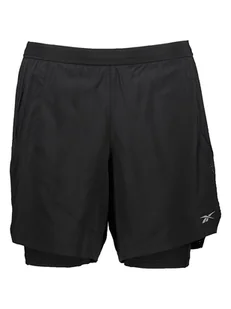 Reebok Szorty w kolorze czarnym do biegania - Spodenki męskie - miniaturka - grafika 1
