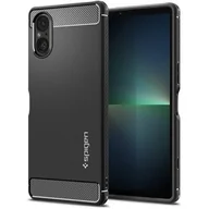 Etui i futerały do telefonów - Etui SONY XPERIA 5 V Spigen Rugged Armor Matte czarne - miniaturka - grafika 1