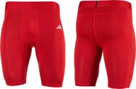 Spodnie sportowe męskie - Adidas Spodenki męskie adidas Techfit Aeroready Short Tights czerwone HP0616 XL - miniaturka - grafika 1