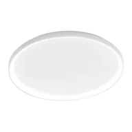 Lampy sufitowe - Krizia - ściemnialna lampa sufitowa LED 80W - 6100lm, barwa światła naturalnego 4000K, dyfuzor opalowy, aluminium satynowe białe, średnica 70 cm, IP20 - miniaturka - grafika 1