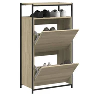 Szafki na buty - Szafka na buty dąb sonoma 60x34x112 cm materiał drewnopochodny - miniaturka - grafika 1