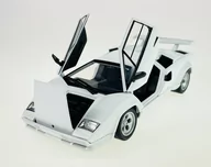 Samochody i pojazdy dla dzieci - WELLY LAMBORGHINI COUNTACH LP 500 S BIAŁY 1:24 SAMOCHÓD NOWY METALOWY MODEL - miniaturka - grafika 1