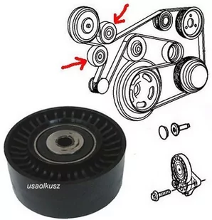 Rolka zwrotna paska wielorowkowego Jeep Grand Cherokee 2,7 CRD - Silnik - akcesoria - miniaturka - grafika 1