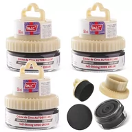 Środki do obuwia i ubrań - 3x PALC PASTA W KREMIE 2W1 Z APLIKATOREM 50ML CIEMNY SZARY - miniaturka - grafika 1
